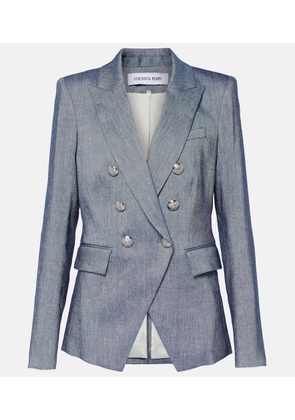 Veronica Beard Miller double-breasted linen-blend blazer
