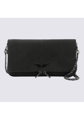 Zadig & Voltaire Black Leather Rock Soft Savage Shoulder Bag