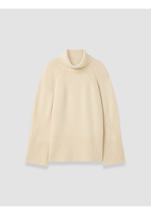 Loftus Pure Cashmere High Neck Jumper - L