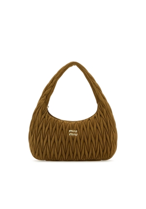 Miu Miu Biscuit Suede Shoulder Bag