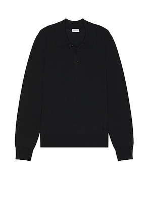 Burberry Uniform Longsleeve Polo in Black - Black. Size S (also in ).