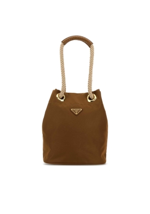 Camel Re-Nylon Prada Mariner Bucket Bag