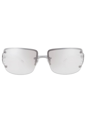 Nine West S04601RDF022 Silver Rectangular Ladies Sunglasses 10270086.LTS BLK