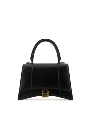 Balenciaga Black Leather Medium Hourglass Handbag