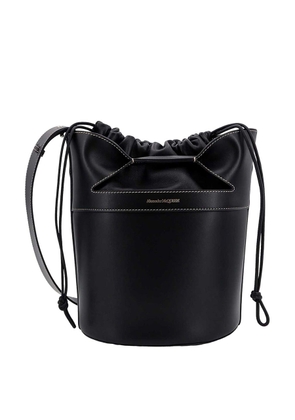 Alexander Mcqueen Logo-Stamp Leather Bucket Bag