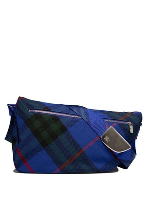 Burberry Check Pattern Shield Messenger Bag