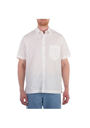 Nanushka White Adam Short-Sleeve Cotton Shirt
