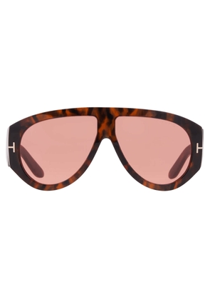 Tom Ford Bronson Red Pilot Mens Sunglasses FT1044 52S 60