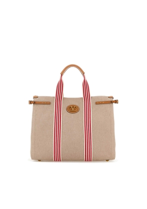 Valentino Garavani Two-Tone Canvas Antibes Shopping Bag