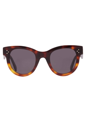 Celine Smoke Round Ladies Sunglasses CL4003IN 53A 48