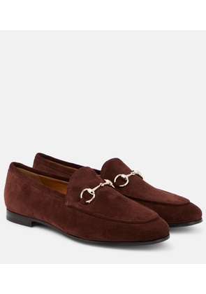 Gucci Gucci Jordaan Horsebit suede loafers