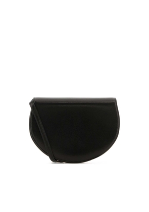 The Row Black Leather Canteen Shoulder Bag