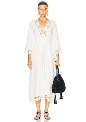 Isabel Marant Etoile Veona Dress in White - White. Size 34 (also in 38, 42).