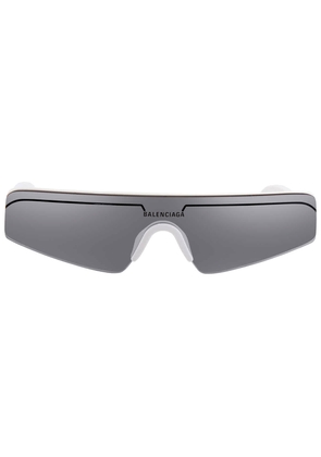 Balenciaga Silver Shield Unisex Sunglasses BB0003S 002 99