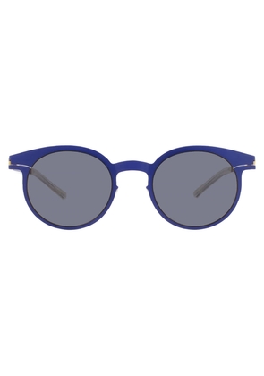 Mykita NO1 SUN-MARLENE-INTERNATIONAL BLUE Grey Round Unisex Sunglasses NO1 SUN-MARLENE 138 51