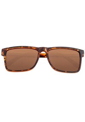 Breed Mens Tortoise Square Sunglasses BSG063BN