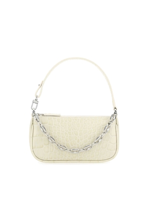 BY FAR Ivory Leather Mini Rachel Handbag