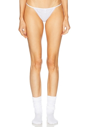 Cou Cou Intimates The Tanga Thong in White - White. Size L (also in M, S, XL).