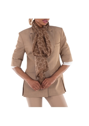 Celine Monogram Cashmere Muslin - Tan/Beige