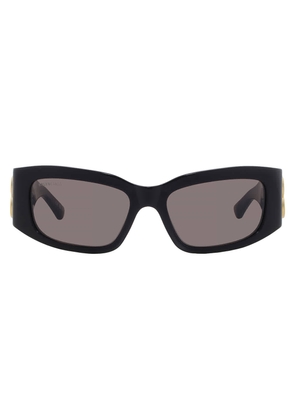 Balenciaga Grey Rectangular Ladies Sunglasses BB0360S 005 56