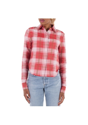 Loewe Check Pattern Long-Sleeved Shirt