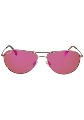 Maui Jim Baby Beach Maui Sunrise Pilot Unisex Sunglasses P245-16R 56