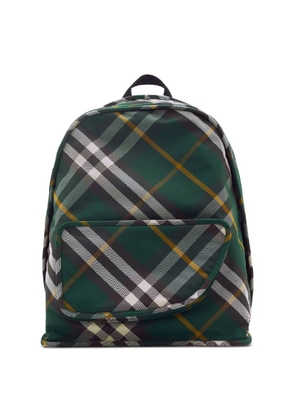 Burberry Shield Check Pattern Woven Backpack
