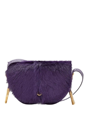 Burberry Small Calf Hair Chess Satchel Bag