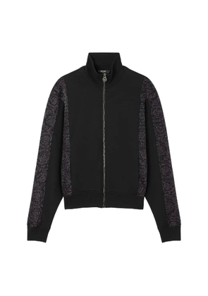 Versace Barocco Jacquard Lurex Zip Sweatshirt