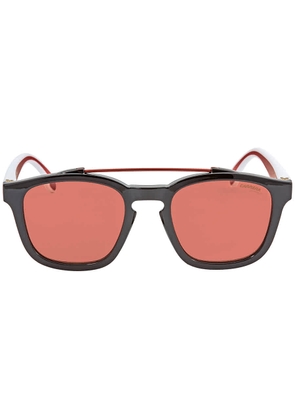 Carrera Burgundy Square Unisex Sunglasses CARRERA 1011/S 0807/4S 52