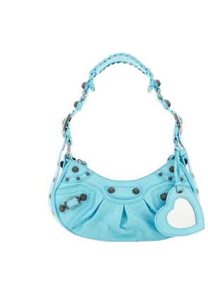 Balenciaga Turquoise Le Cagole XS Shoulder Bag