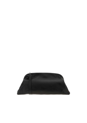 Alberta Ferretti Black Nappa Leather Clutch