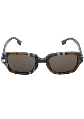 Burberry Eldon Dark Brown Rectangular Mens Sunglasses BE4349 396673 51