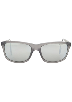 Chopard Polarized Grey Square Mens Sunglasses SCH156M 9MBP 57