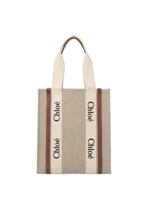 Chloe Woody Canvas Tote Bag