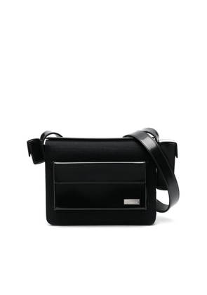 Ferragamo Multi-Pocket Zipped Calf Leaather Shoulder Bag