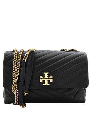 Tory Burch Black Chevron Kira Convertible Shoulder Bag