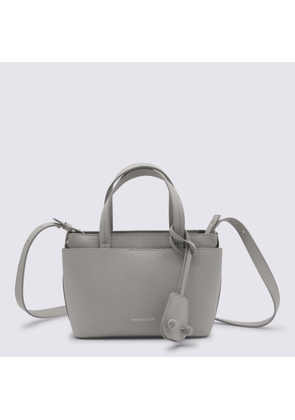 Fabiana Filippi Grey Leather Top Handle Bag