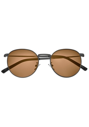 Simplify Unisex Gunmetal Round Sunglasses SSU128-C4