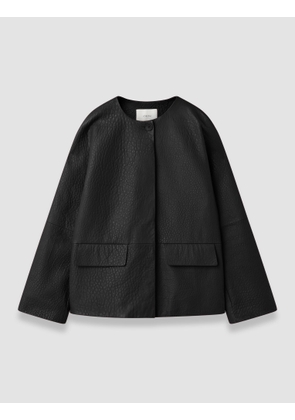 Barbs Pebble Leather Jacket - 34