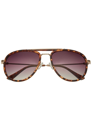 Simplify Unisex Silver Tone Pilot Sunglasses SSU129-C1