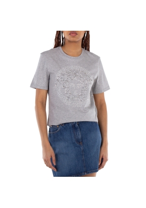Versace Crystal Medusa Embellished T-Shirt