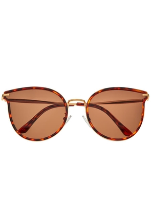 Bertha Ladies Gold Tone Cat Eye Sunglasses BRSBR056C3