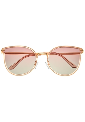 Bertha Ladies Gold Tone Cat Eye Sunglasses BRSBR056C4