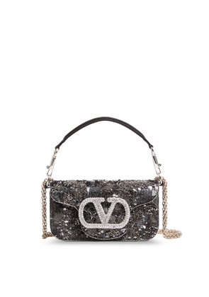 Valentino Garavani Loco Embroidered Satin Crossbody Bag