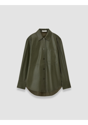 Penna Soft Nappa Leather Overshirt - 32