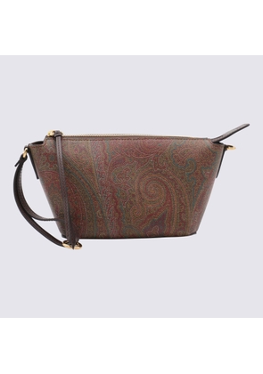 Etro Brown Cotton Arnica Mini Shoulder Bag