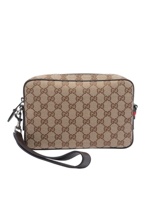 Gucci Small Gg Canvas Crossbody Bag