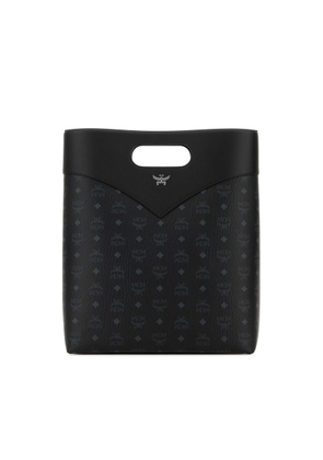 MCM Printed Canvas Shopping Bag