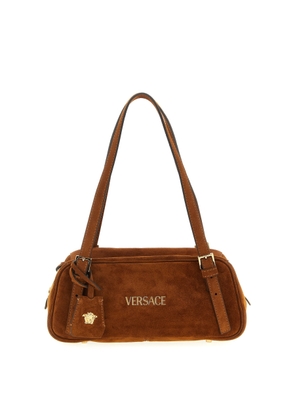 Versace Suede Shoulder Bag